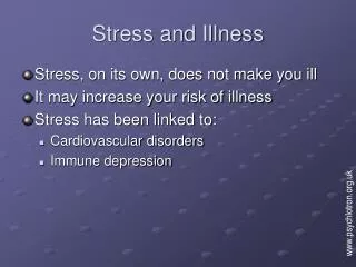 Stress and Illness