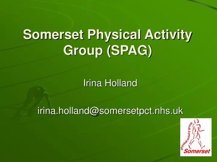 somerset physical activity group spag