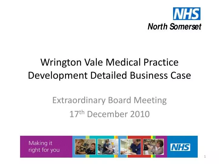 wrington vale medical practice development detailed business case