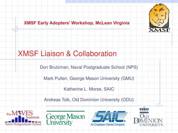 xmsf liaison collaboration