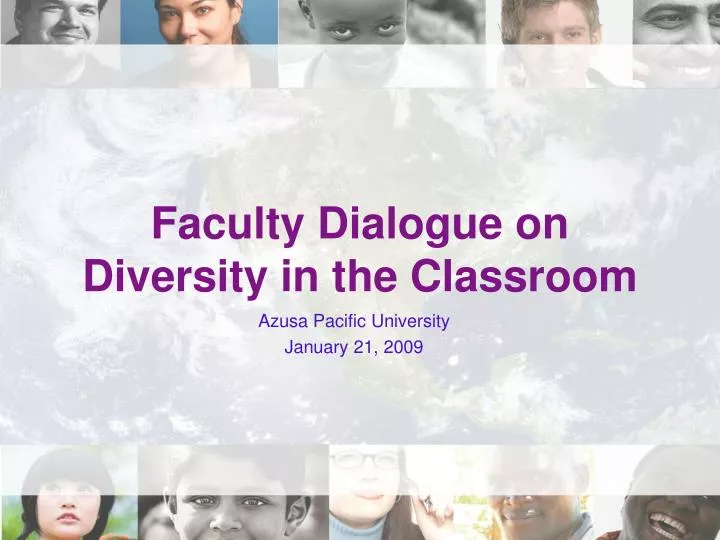 faculty dialogue on diversity in the classroom