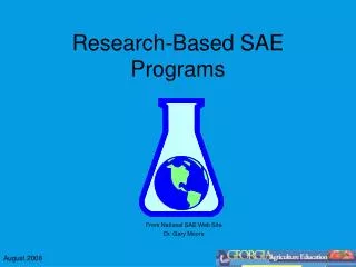 Research-Based SAE Programs