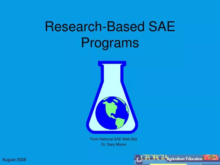 research based sae programs