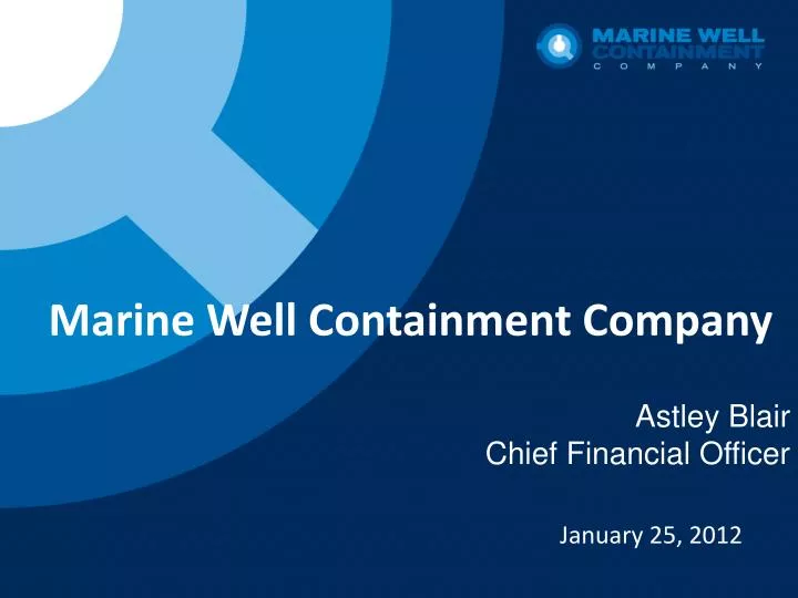marine well containment company
