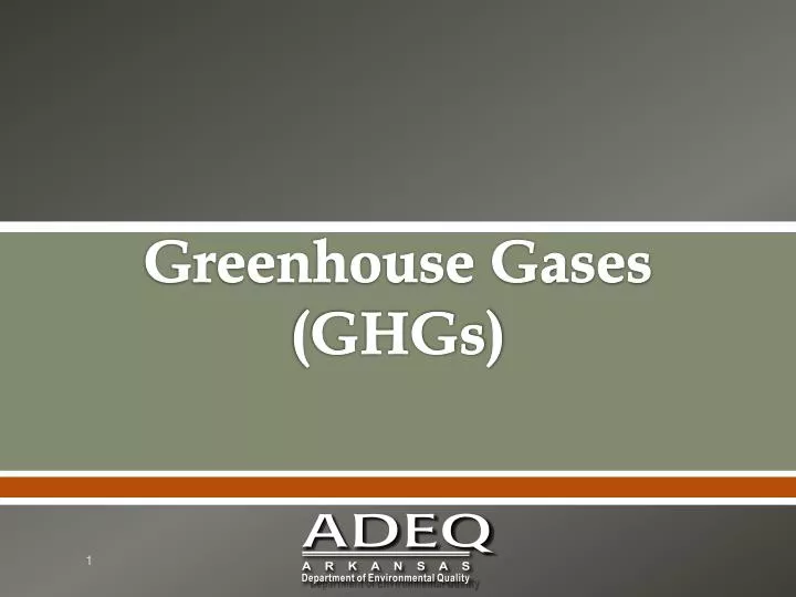 greenhouse gases ghgs
