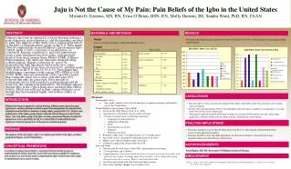 Juju is Not the Cause of My Pain: Pain Beliefs of the Igbo in the United States