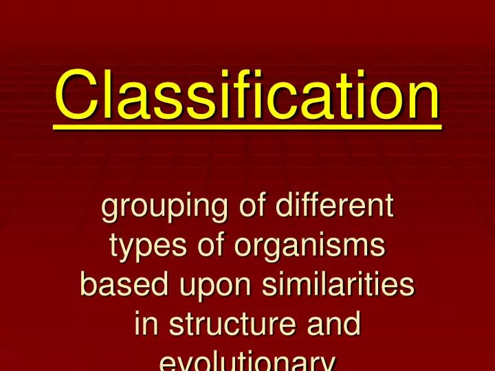 Ppt Classification Powerpoint Presentation Free Download Id536838