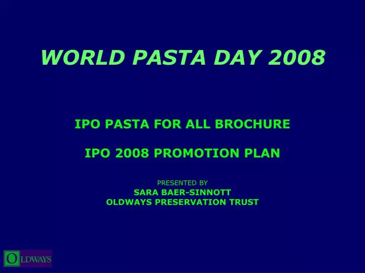 world pasta day 2008