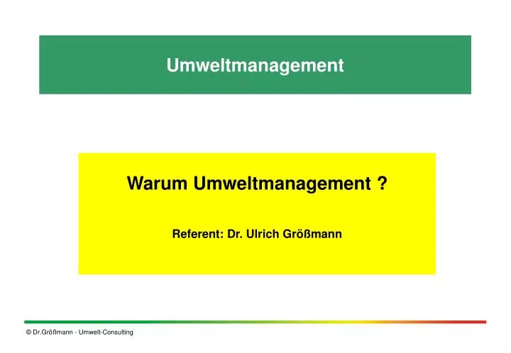 umweltmanagement