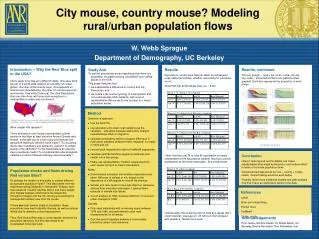 W. Webb Sprague Department of Demography, UC Berkeley