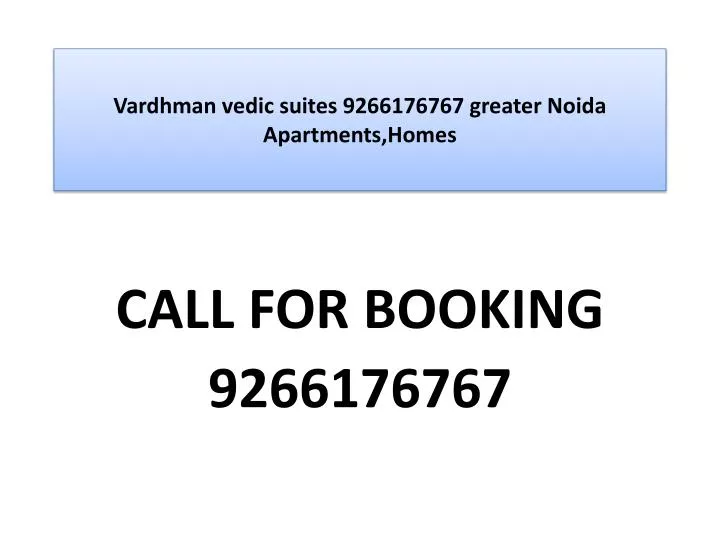 vardhman vedic suites 9266176767 greater noida apartments homes