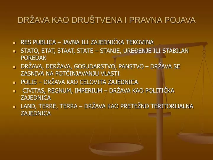 dr ava kao dru tvena i pravna pojava