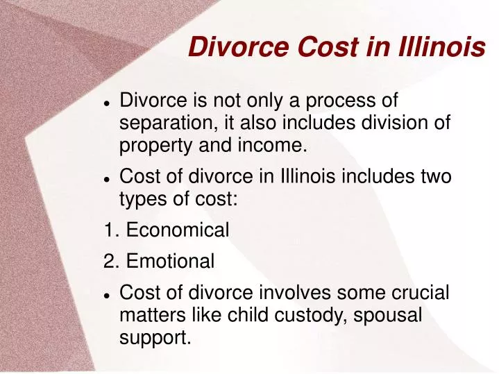 divorce cost in illinois