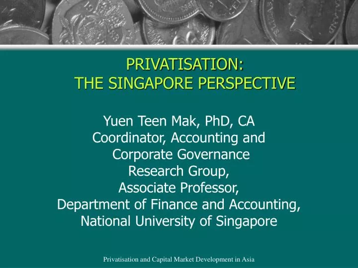 privatisation the singapore perspective