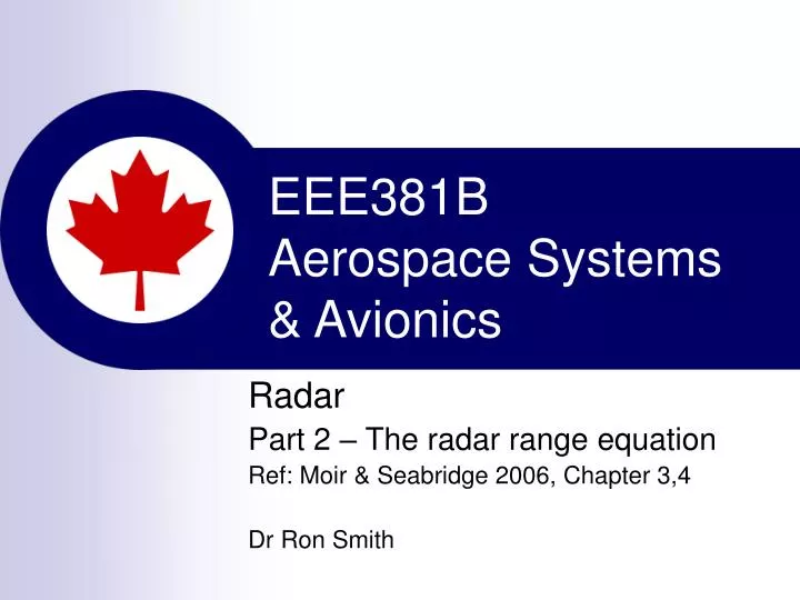 eee381b aerospace systems avionics