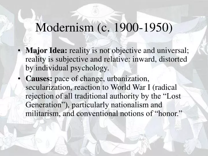 modernism c 1900 1950