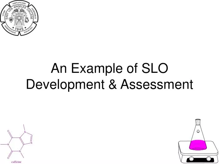 an example of slo development assessment