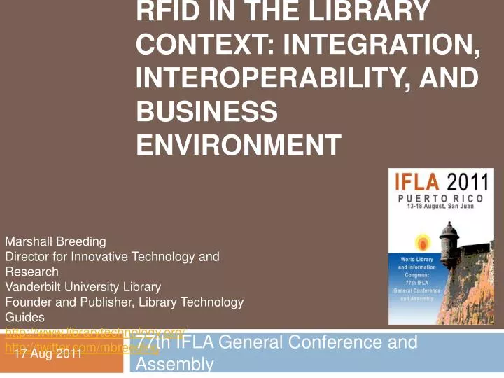 rfid in the library context integration interoperability and business environment
