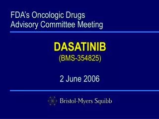 FDA’s Oncologic Drugs Advisory Committee Meeting