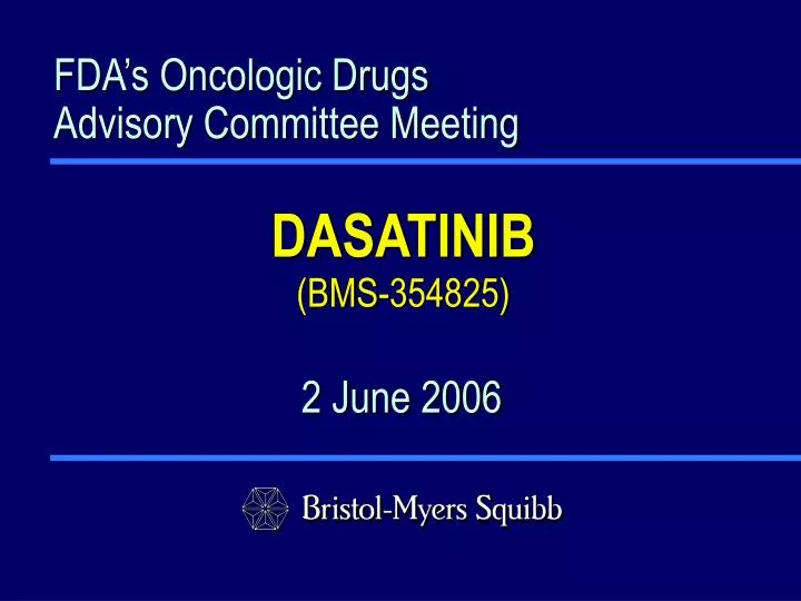 fda s oncologic drugs advisory committee meeting