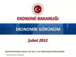 EKONOMİK GÖRÜNÜM - slide 1