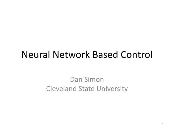neural network based control