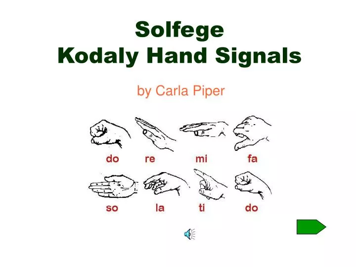 solfege kodaly hand signals