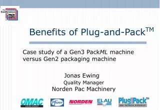 Case study of a Gen3 Pack ML machine versus Gen2 packaging machine