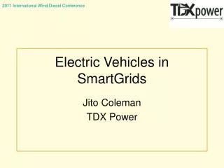 Electric Vehicles in SmartGrids