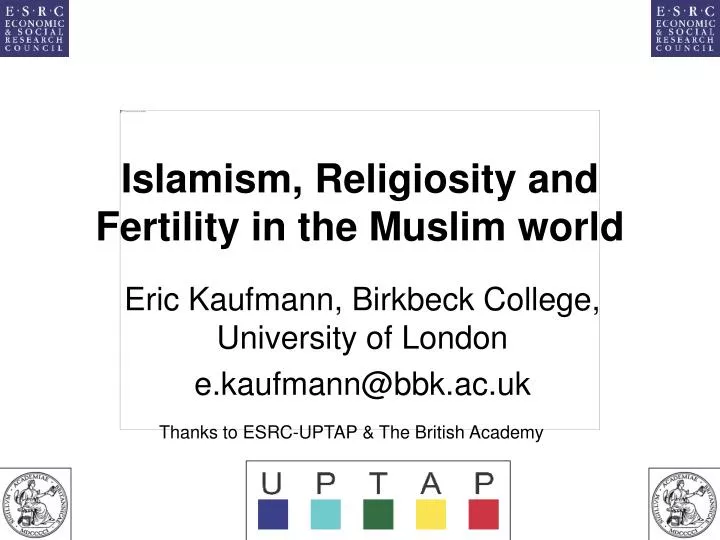 islamism religiosity and fertility in the muslim world