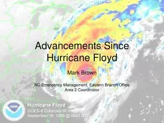 Advancements Since Hurricane Floyd