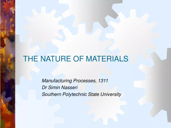 the nature of materials