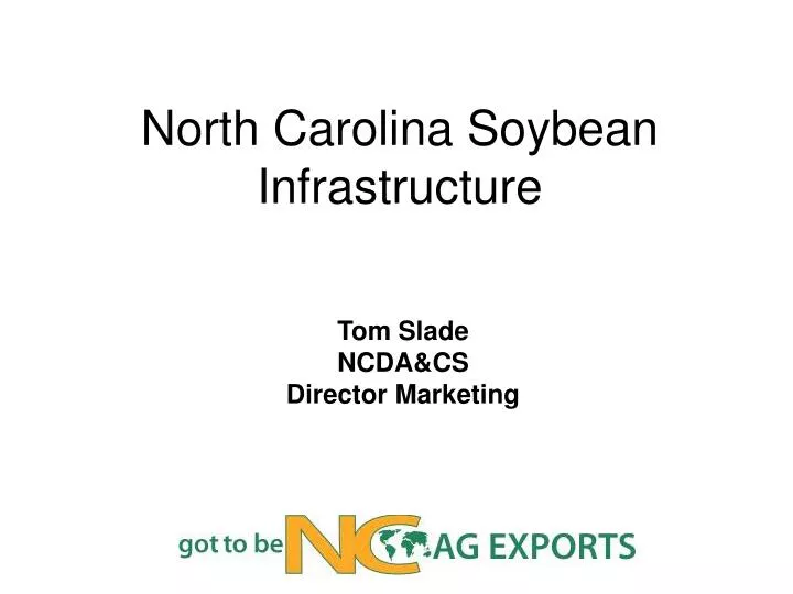 north carolina soybean infrastructure