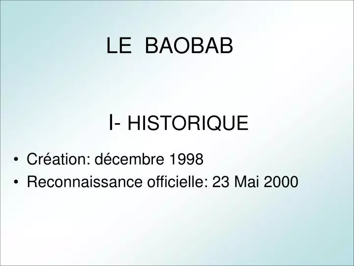 le baobab