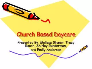 Church Based Daycare