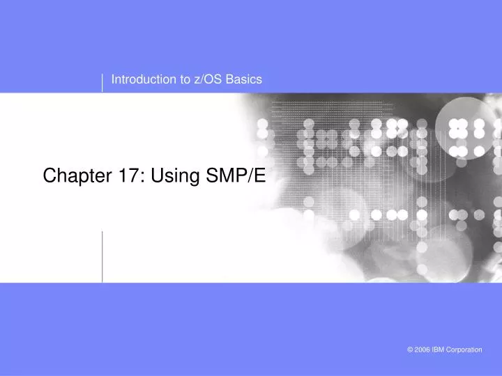 chapter 17 using smp e