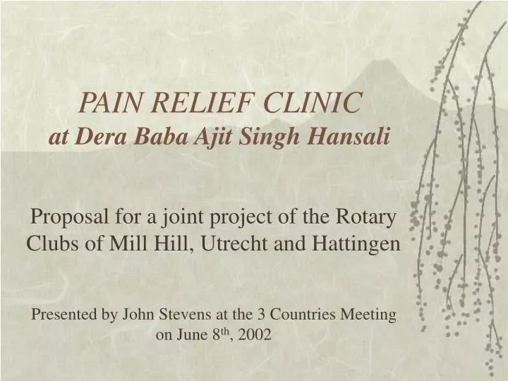 pain relief clinic at dera baba ajit singh hansali