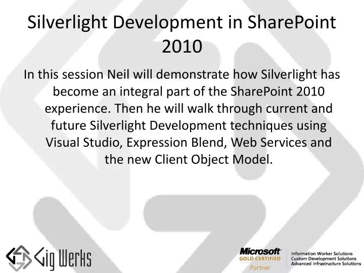 silverlight development in sharepoint 2010