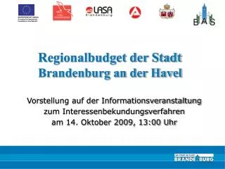 Regionalbudget der Stadt Brandenburg an der Havel
