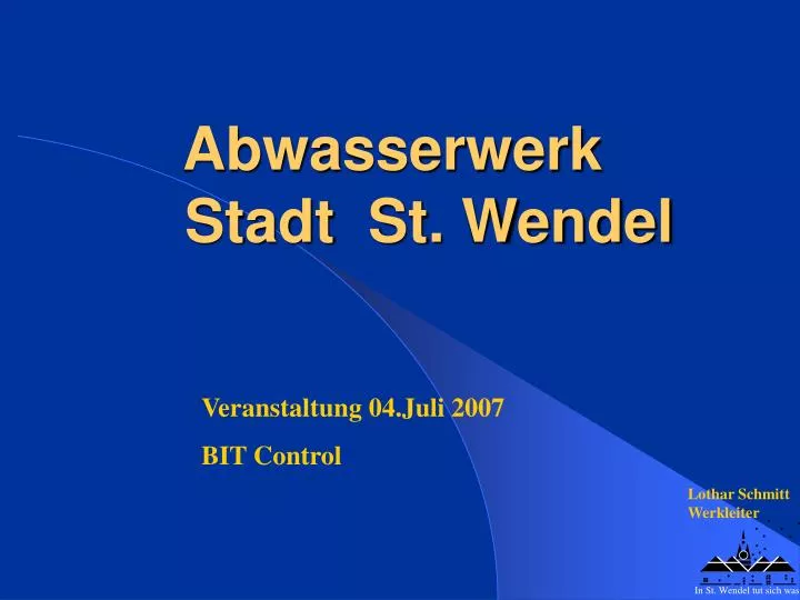 abwasserwerk stadt st wendel