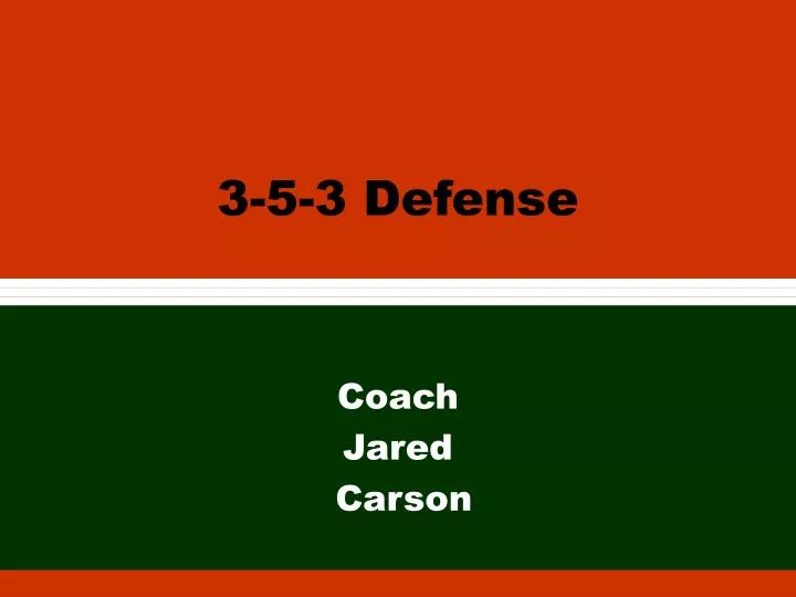 3 5 3 defense