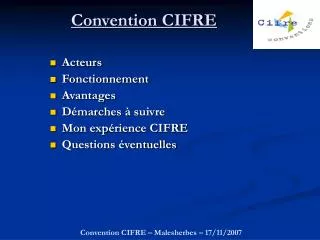 Convention CIFRE