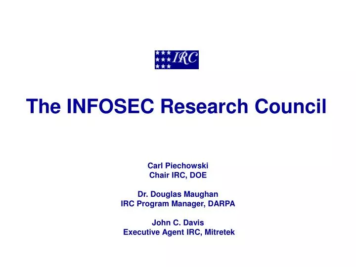 the infosec research council