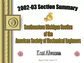 Southeastern Michigan Section of the American Society of Mechanical Engineers