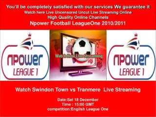 Swindon Town vs Tranmere Live Stream On PC