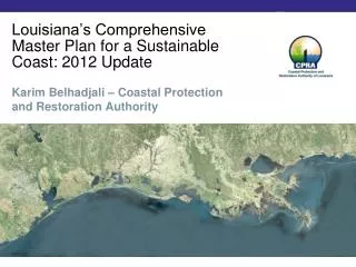 Louisiana’s Comprehensive Master Plan for a Sustainable Coast: 2012 Update
