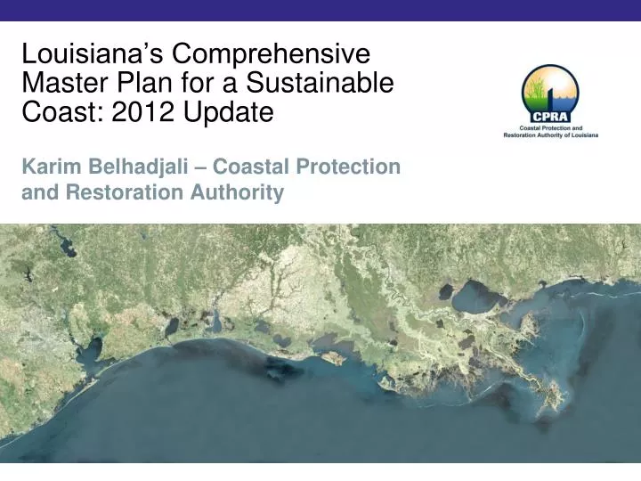 louisiana s comprehensive master plan for a sustainable coast 2012 update