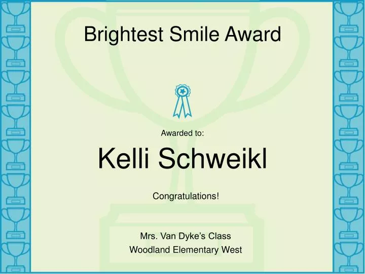 brightest smile award