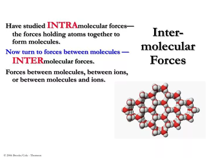 inter molecular forces