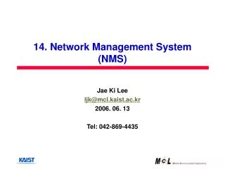 14. Network Management System (NMS)